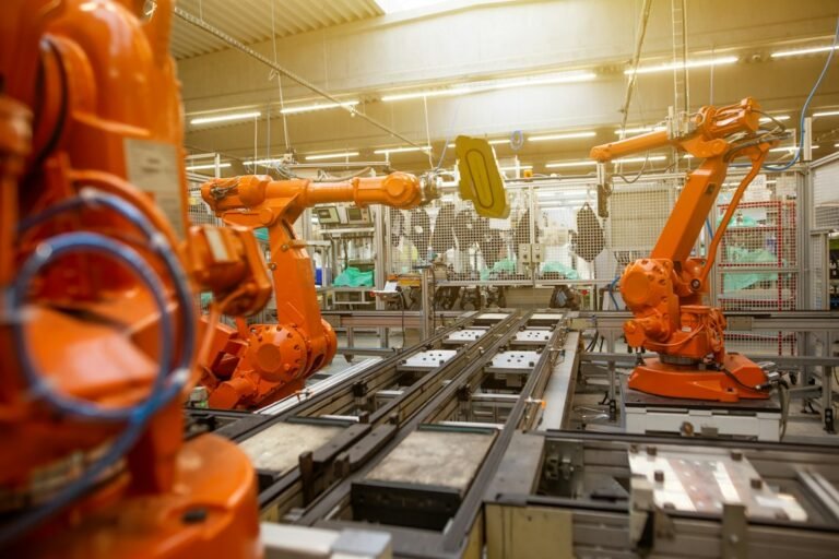 Robotic production line — illustrative photo not taken in China.